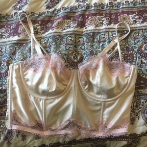 Victoria secret satin corset brallete